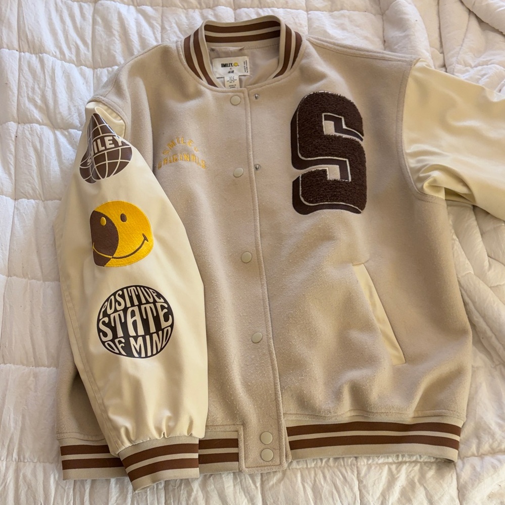 Smiley X H&M Varsity Jacket